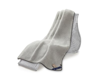 Jednostranná deka, australian merino 140x200 cm 600g šedá (5)