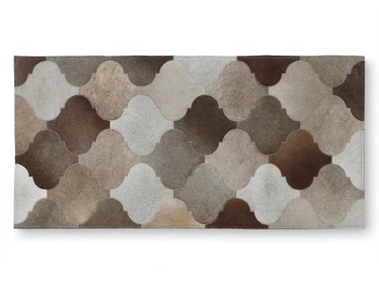 Předložka z kůže skotu 140 x 80 cm, ornamenty