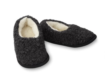 vlněné bačkory černé