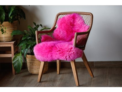 ovčí kůže růžová