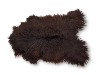 ovčí kožešina island hnědá