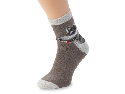 vlněné ponožky  husky