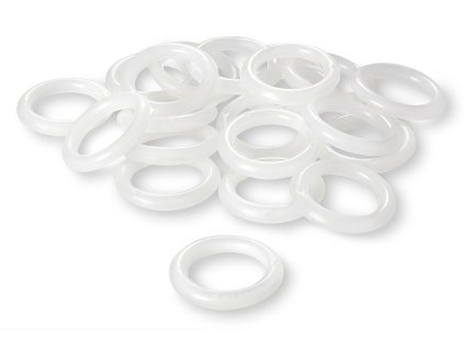 kroužky na garnýže čiré