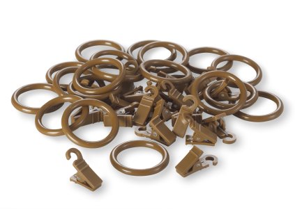 záclonové kroužky pro garnýže 16 mm