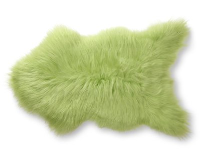 zelená ovčí kožešina