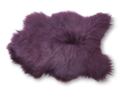 fialová ovčí kožešina