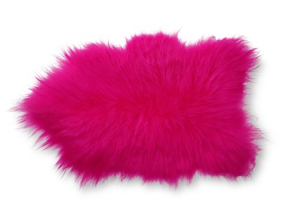 sytě růžová ovčí kožešina