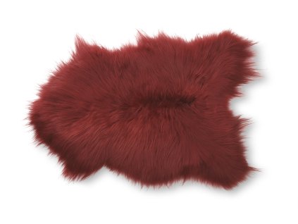 kožešina ve vínové barvě