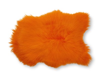 ovčí kožešina oranžová