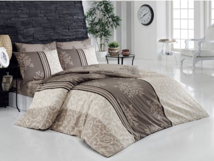 bavlnene povleceni ida hneda