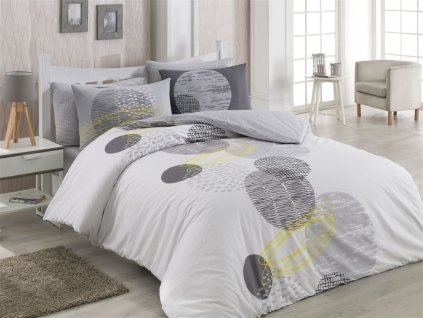 bavlněné ložní povlečení šedé