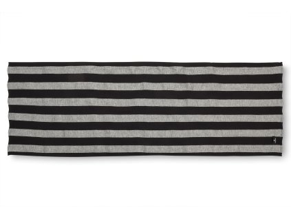 Lněný ručník (podložka) do sauny, černý 50x150 cm