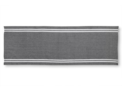 Lněný ručník (podložka) do sauny, šedý 50x150 cm