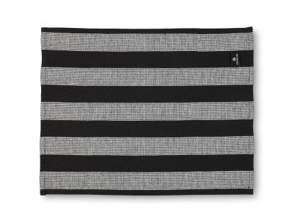 Lněný podsedák do sauny, černý 40 x 50 cm