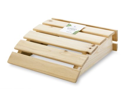 Dřevěný podhlavník do sauny