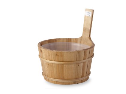 Saunové vědro dřevěné s plastovou vanou