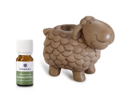 Aroma lampa ovečka hnědá + vonný olej Eukalyptus