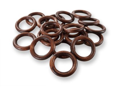 dřevěné kroužky mahagon (2)