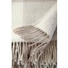 Vlněný pléd s třásněmi, světlý 3