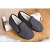 Papuci călduroși pentru bărbați, ușor de încălțat, negri
