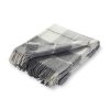 Vlněný pléd, kostkovaný šedý 155x200 cm (2)