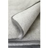 Jednostranná deka, australian merino 220x200 cm 600g šedá (4)