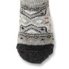 Vlněné ponožky 100% vlna šedé s motivem srnce (4)
