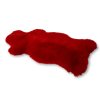 ovčí kůže červená