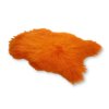ovčí kožešina oranžová