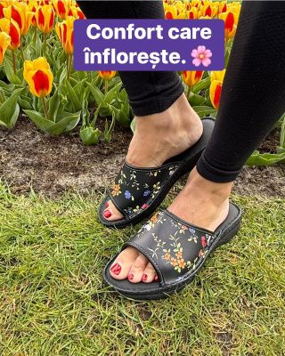 Papuci damă din piele naturală, disponibili în două culori elegante, cu vârf deschis sau închis. ✔️ Piele naturală ✔️...