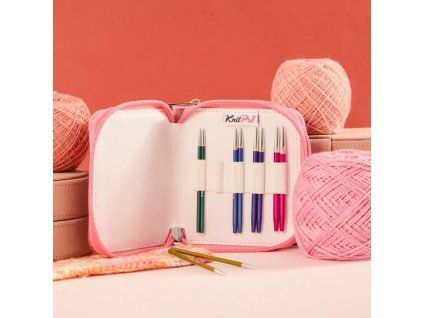 zing starter interchangeable circular knitting needle sets 4in 4