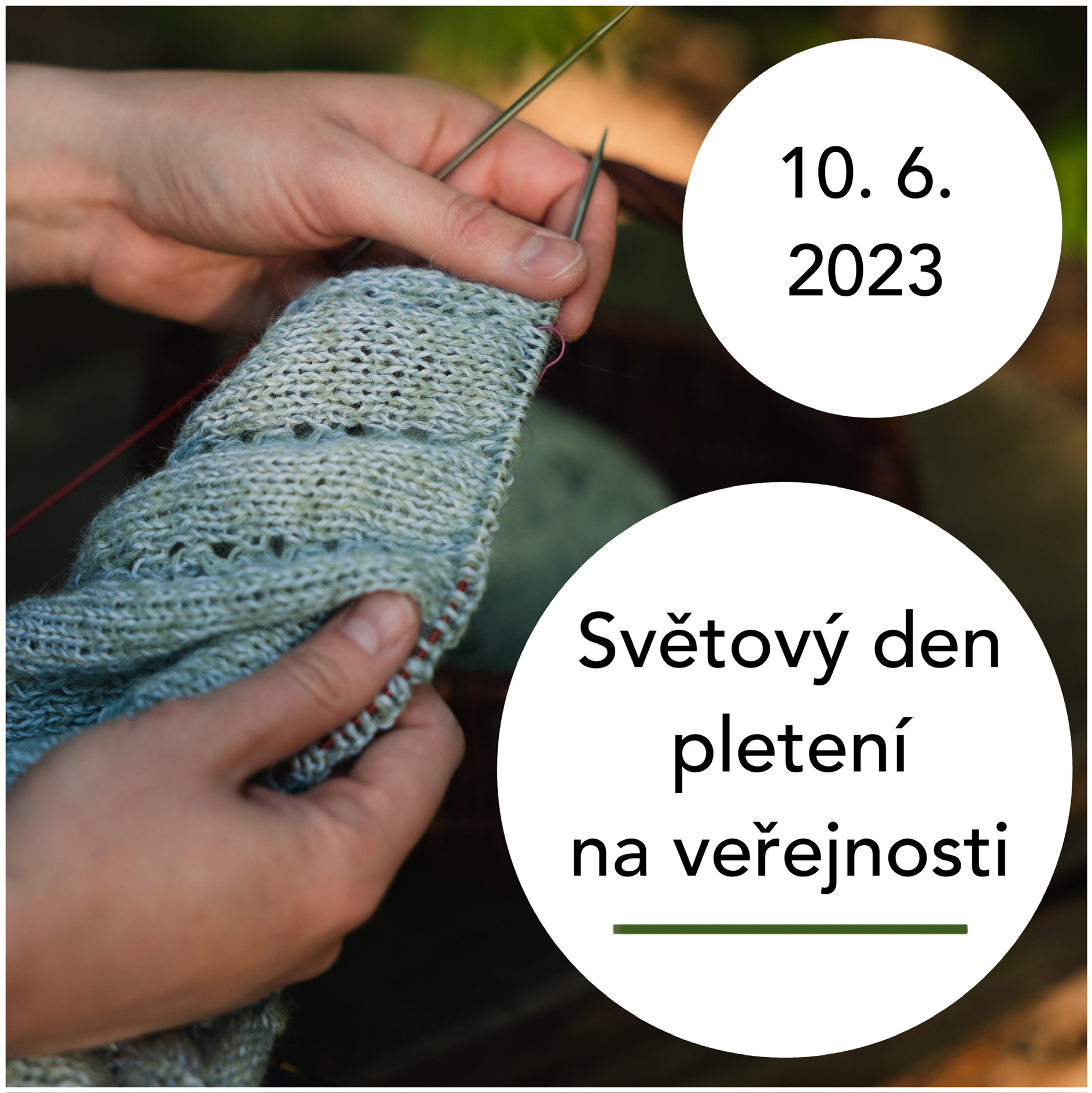 Světový den pletení na veřejnosti 10.6.2023