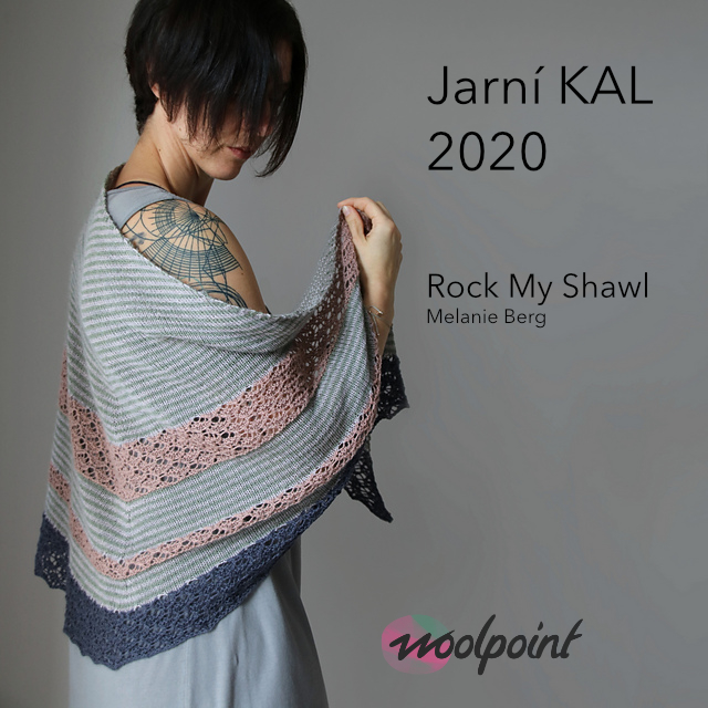 Jarní KAL 2020 Rock My Shawl