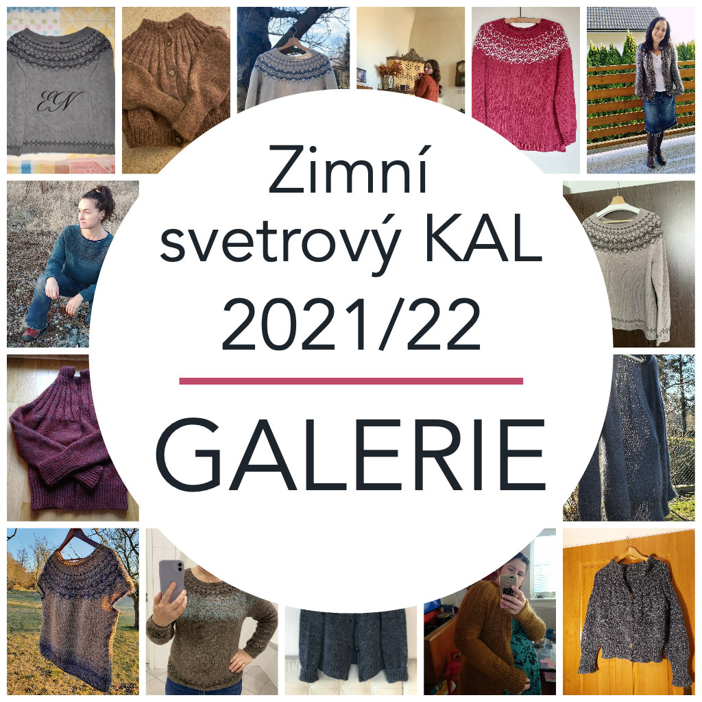 Zimní svetrový KAL 2021/22 GALERIE
