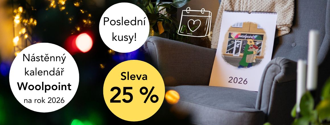 Kalendář Woolpoint 2026, limitovaná edice, autorské ilustrace