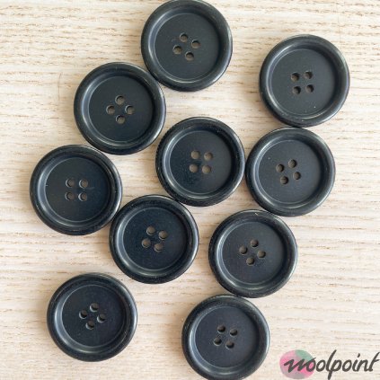 Knoflík 28 mm Lord Black