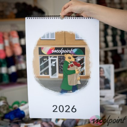 Woolpoint Calendar2026 Front Hand