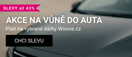 Sleva až 53%. Akce na vůně do auta - platí na vybrané dárky Woone.cz