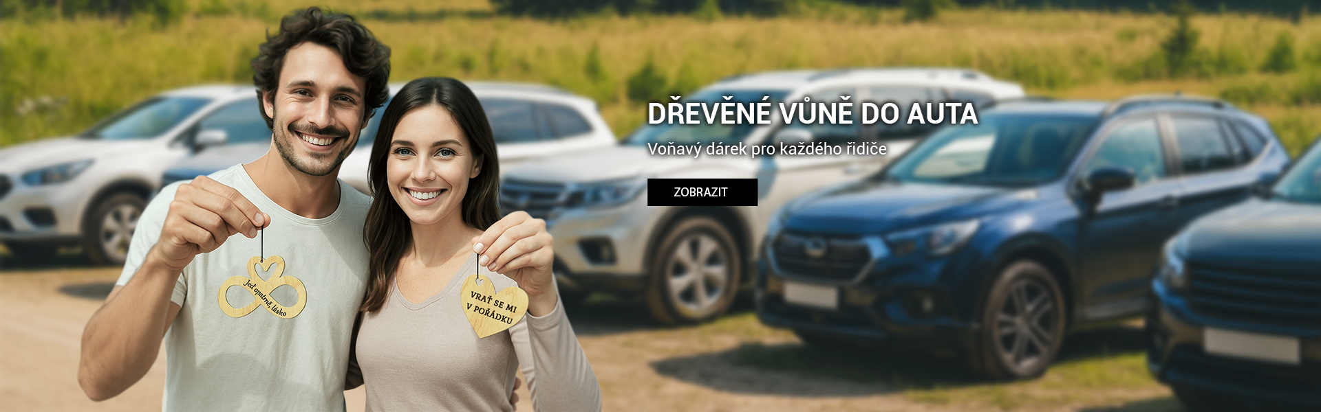 Dárek do auta - dřevěné vůně