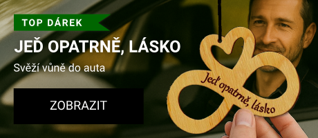Top dárek. Jeď opatrně, lásko - svěží vůně do auta