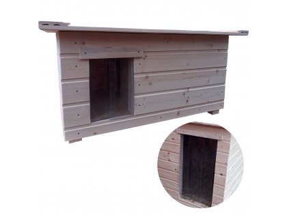 Woriginal bouda pro psa Standart se zástěnou, bez krytiny (PALUBKY)