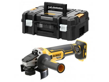 Aku úhlová bruska DeWALT DCG405NT s kufrem TSTAK a bezuhlíkovým motorem, 125 mm kotouč