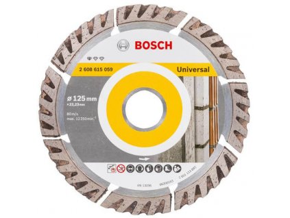 praktický bosch diamantový dělicí kotouč standard for universal 125 x 22.23 mm 2608615059, vhodný k rychlé opravy.