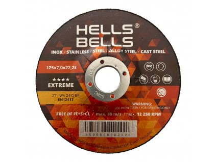 Brusný kotouč Hells Bells 125x7,0 extreme
