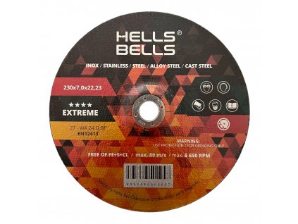 Brusný kotouč Hells Bells 230x7,0 extreme