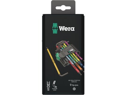 Wera Sada zástrčných klíčů TORX® BO 967/9 TX BO, BlackLaser, 9 dílný (05073599001)