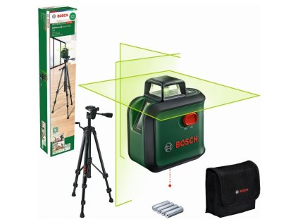 bosch advancedlevel 360 tt 150 křížový laser se stativem a příslušenstvím