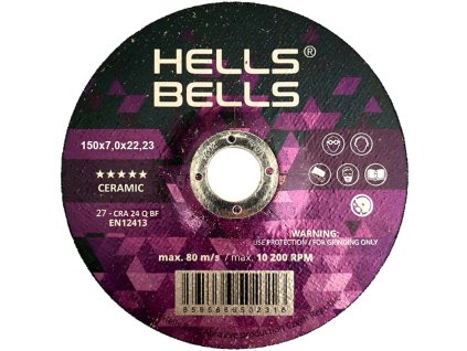 Brusný kotouč hells bells keramika 150x70