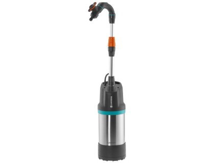 Nerezové čerpadlo GARDENA 4700/2 inox automatic pro sud s dešťovou vodou – hadice, trubka, filtrace a příslušenství.
