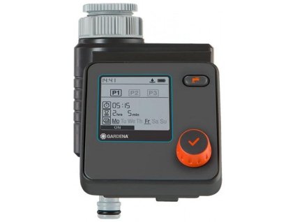 GARDENA zavlažovací počítač Select 1891-29 s LCD displejem a možností připojení čidla vlhkosti